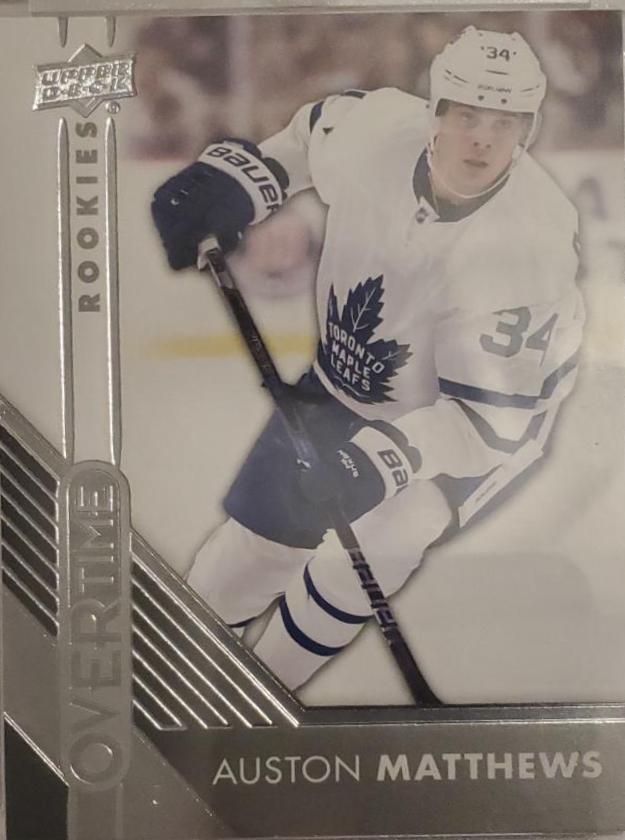 Auston Matthews #180 Hockey Cards 2016 Upper Deck Overtime