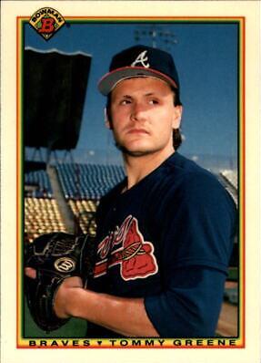 Tommy Greene #1 Baseball Cards 1990 Bowman Tiffany