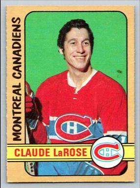 Claude Larose #231 Hockey Cards 1972 O-Pee-Chee