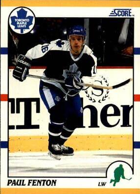 Paul Fenton #57T Hockey Cards 1990 Score Rookie Traded