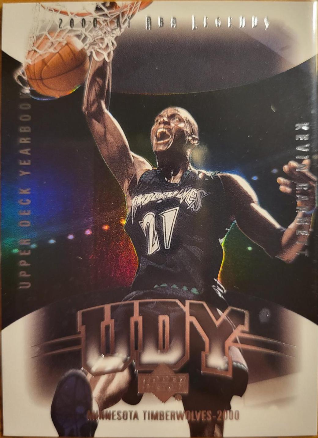 Kevin Garnett #Y9 Basketball Cards 2000 Upper Deck Legends U.D. Yearbook