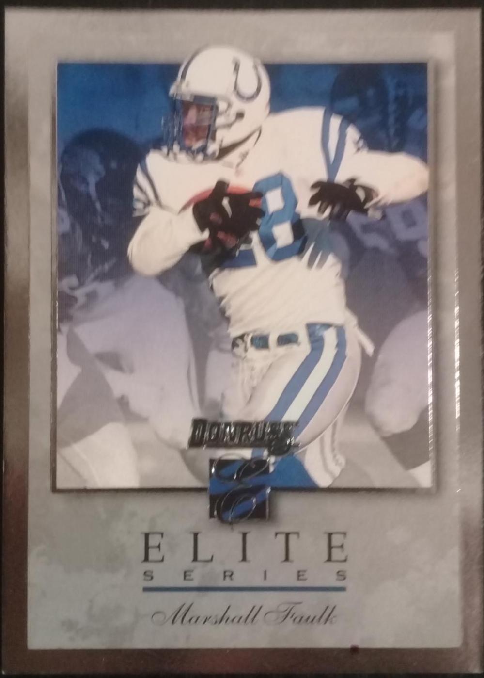 Marshall Faulk #3 Football Cards 1996 Panini Donruss Elite