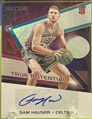 Sam Hauser Basketball Cards 2021 Panini Recon True Potential Signatures