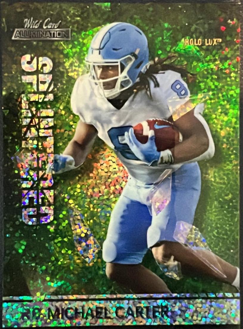 Michael Carter #SP-22 2021 Wild Card Alumination Splintered Football