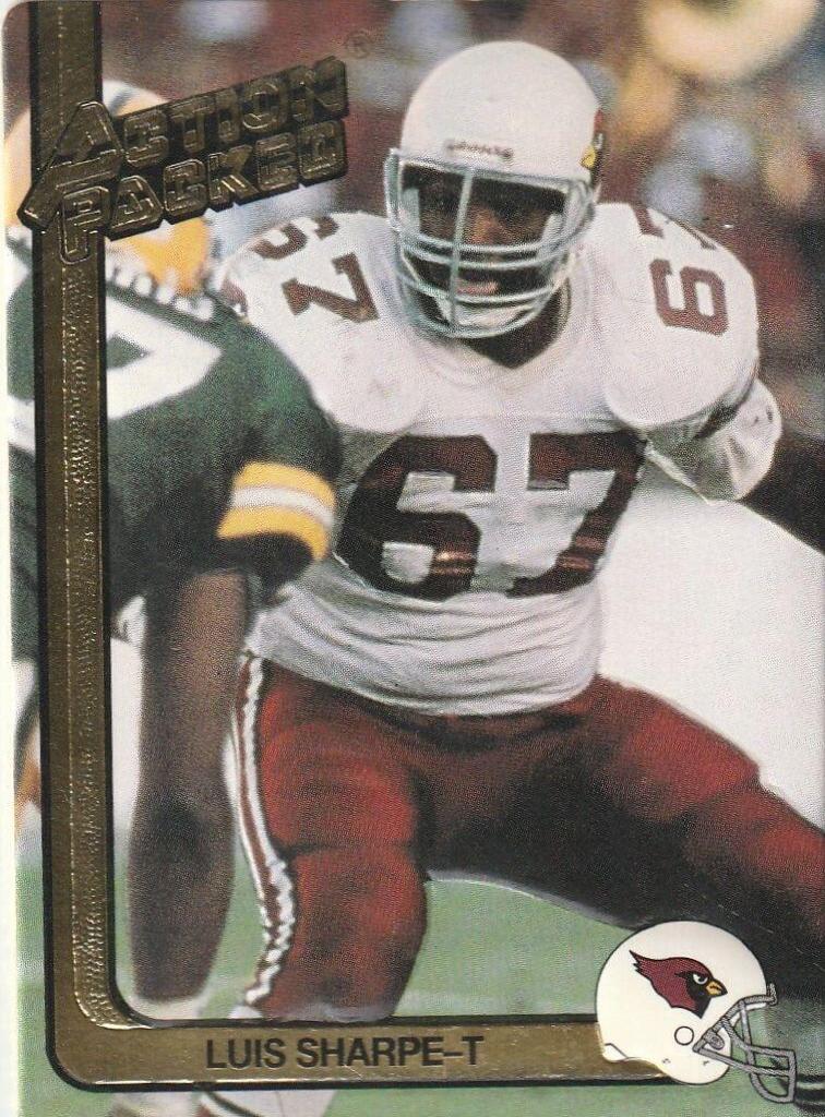 Luis Sharpe #213 1991 Action Packed Football