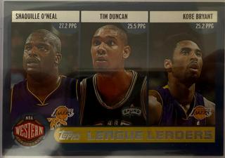 Kobe Bryant, Tim Duncan, Shaquille O'Neal