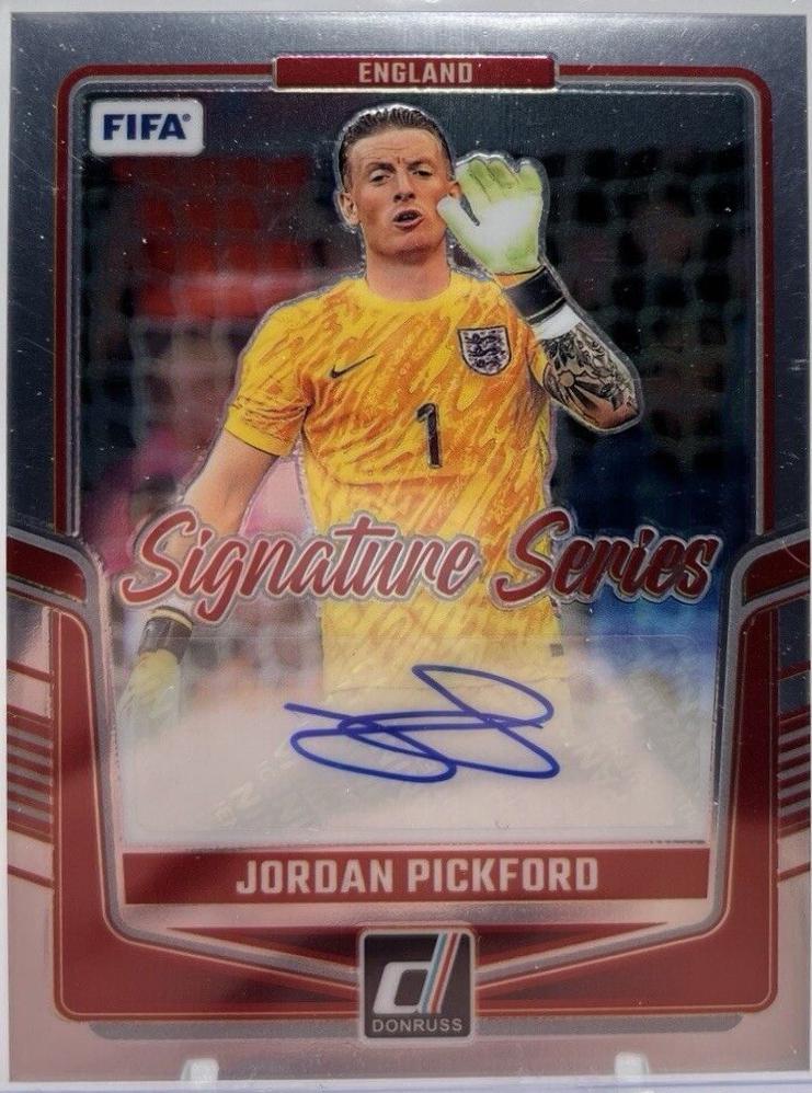 Jordan Pickford #SS-JP 2024 Panini Donruss Signature Series Soccer