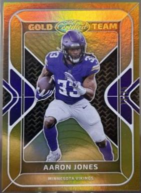 Aaron Jones #GT-AJS Football Cards 2024 Panini Certified Gold Team
