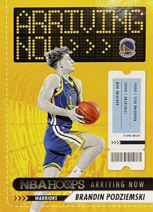 Brandin Podziemski #15 Basketball Cards 2023 Panini Hoops Arriving Now