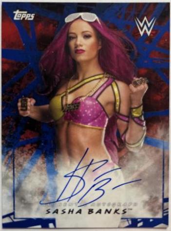 Sasha Banks #A-SB Wrestling Cards 2018 Topps WWE Road To Wrestlemania Autographs