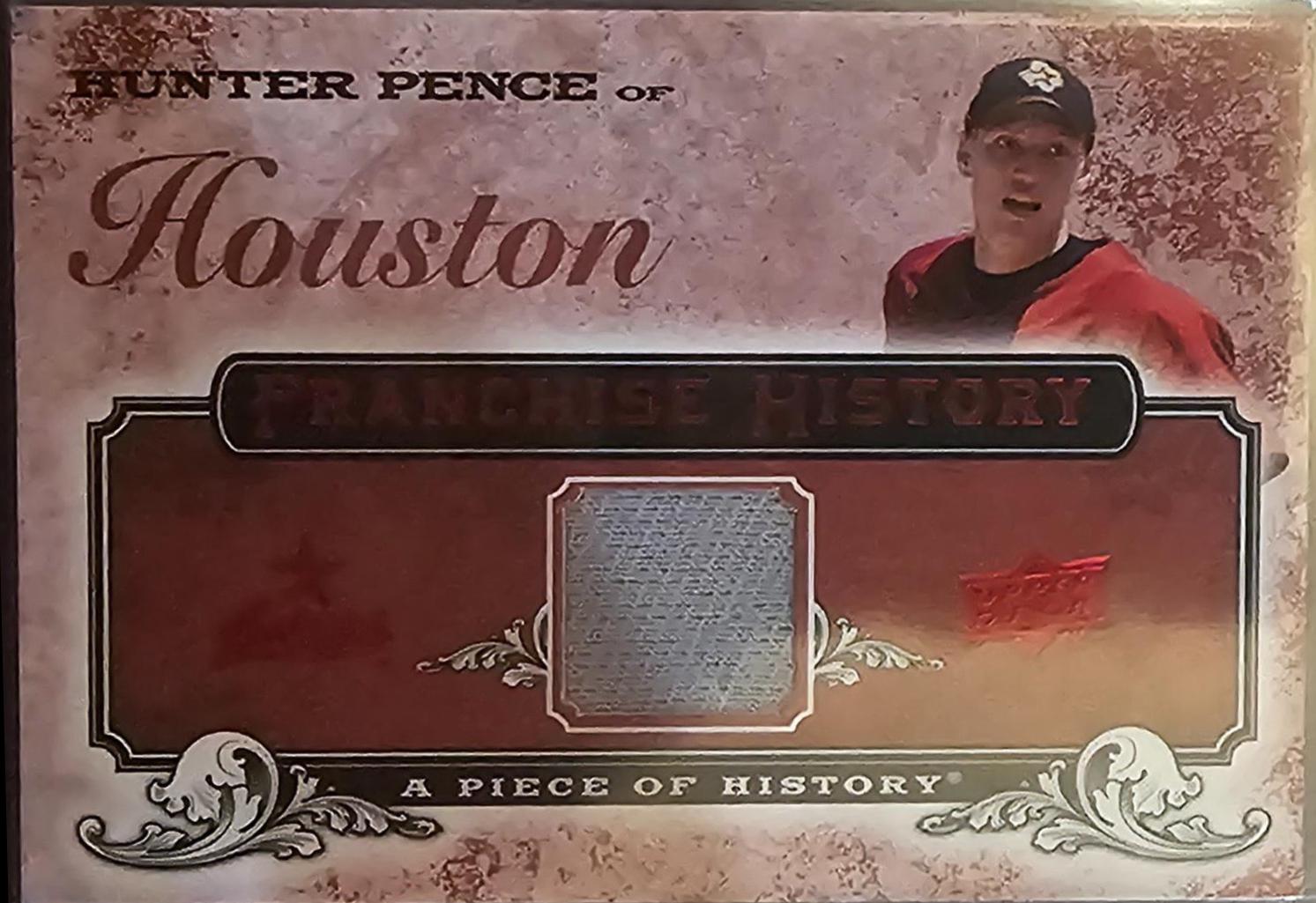 Hunter Pence #FH-24 Baseball Cards 2008 Upper Deck Piece of History Franchise History
