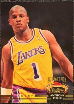 Anthony Peeler #250 Basketball Cards 1992 Stadium Club