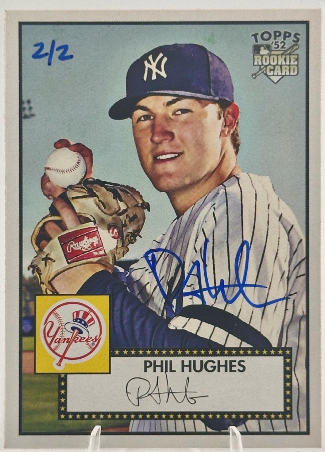 Phil Hughes #150 Baseball Cards 2007 Topps 1952 Signatures