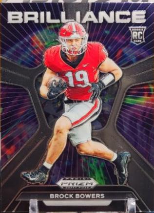 Brock Bowers #BR-BB Football Cards 2024 Panini Prizm Draft Picks Brilliance