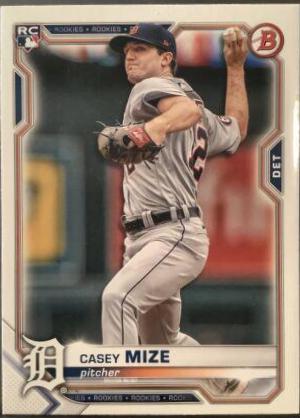 Casey Mize #31 Baseball Cards 2021 Bowman