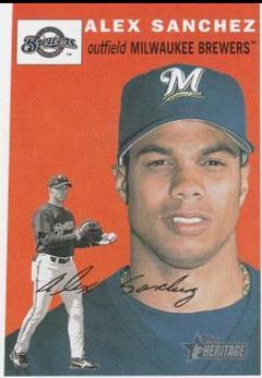 Alex Sanchez #48 Baseball Cards 2003 Topps Heritage