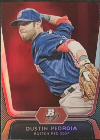 Dustin Pedroia #19 Baseball Cards 2012 Bowman Platinum