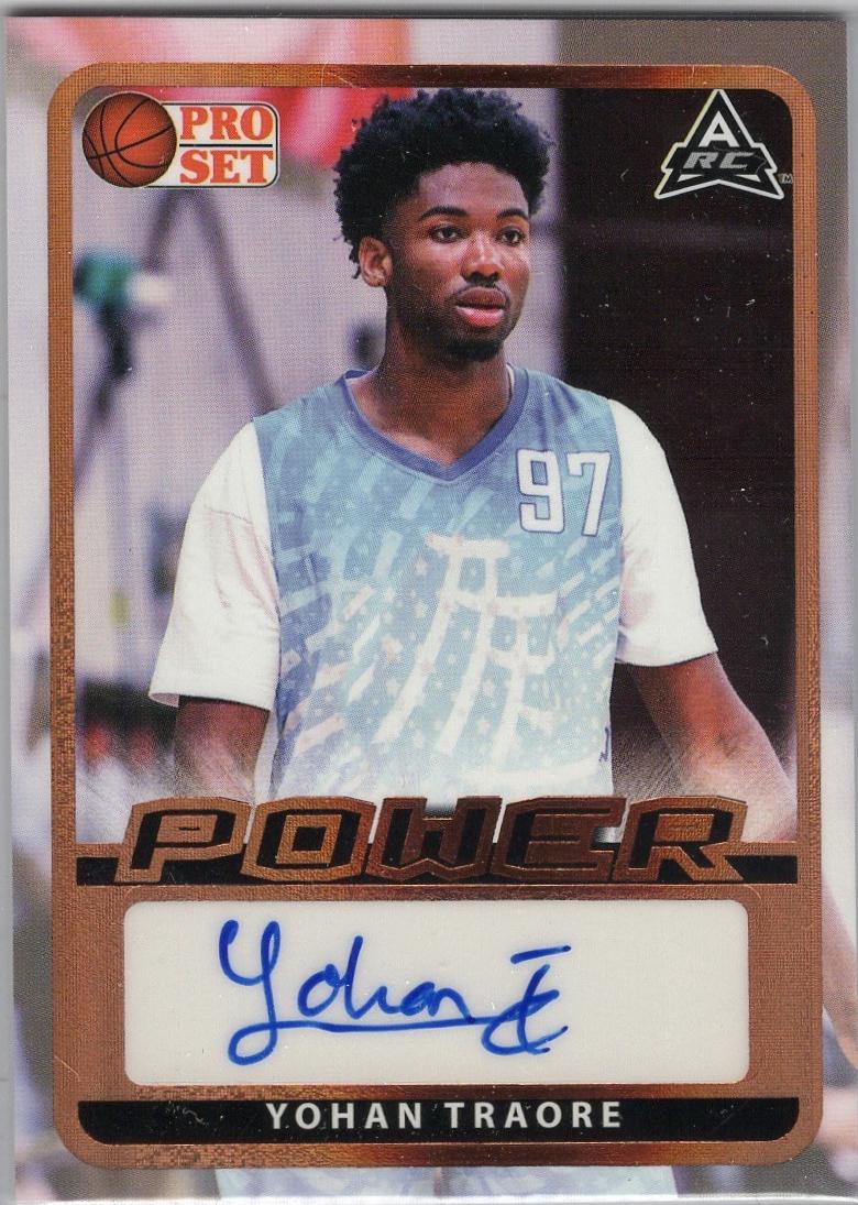 Yohan Traore #BA-YT1 2021 Pro Set Power Autograph Basketball