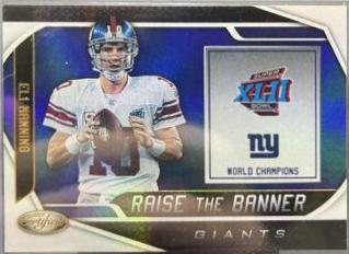 Eli Manning #RTB-EM Football Cards 2019 Panini Certified Raise the Banner