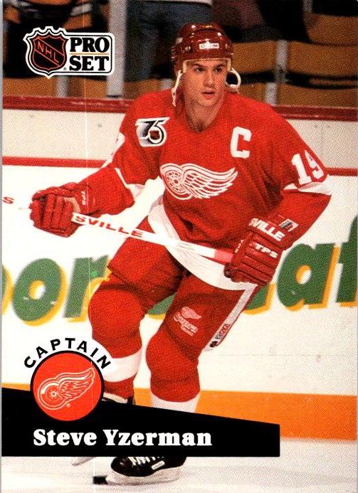 Steve Yzerman #571 1991 Pro Set French Hockey
