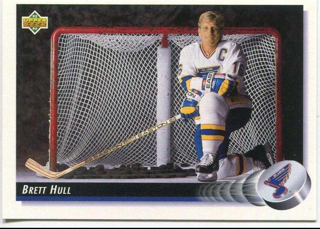 Brett Hull #29 Hockey Cards 1992 Upper Deck