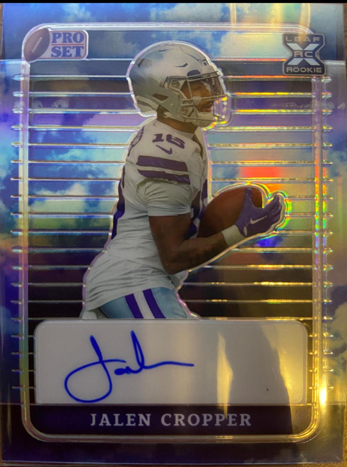 Jalen Cropper #PA-JC1 Football Cards 2023 Leaf Metal