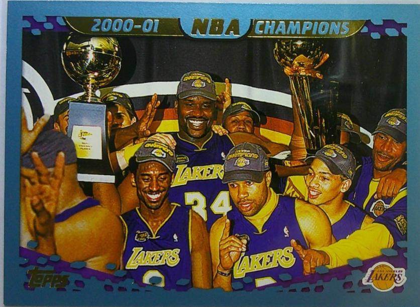 2000-01 NBA Champions #220 2001-02 Topps Basketball