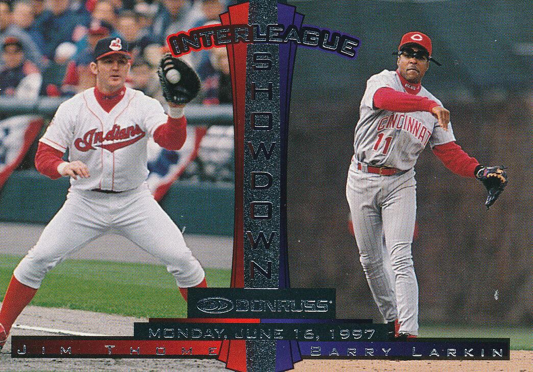 Barry Larkin, Jim Thome #441 1997 Panini Donruss Baseball