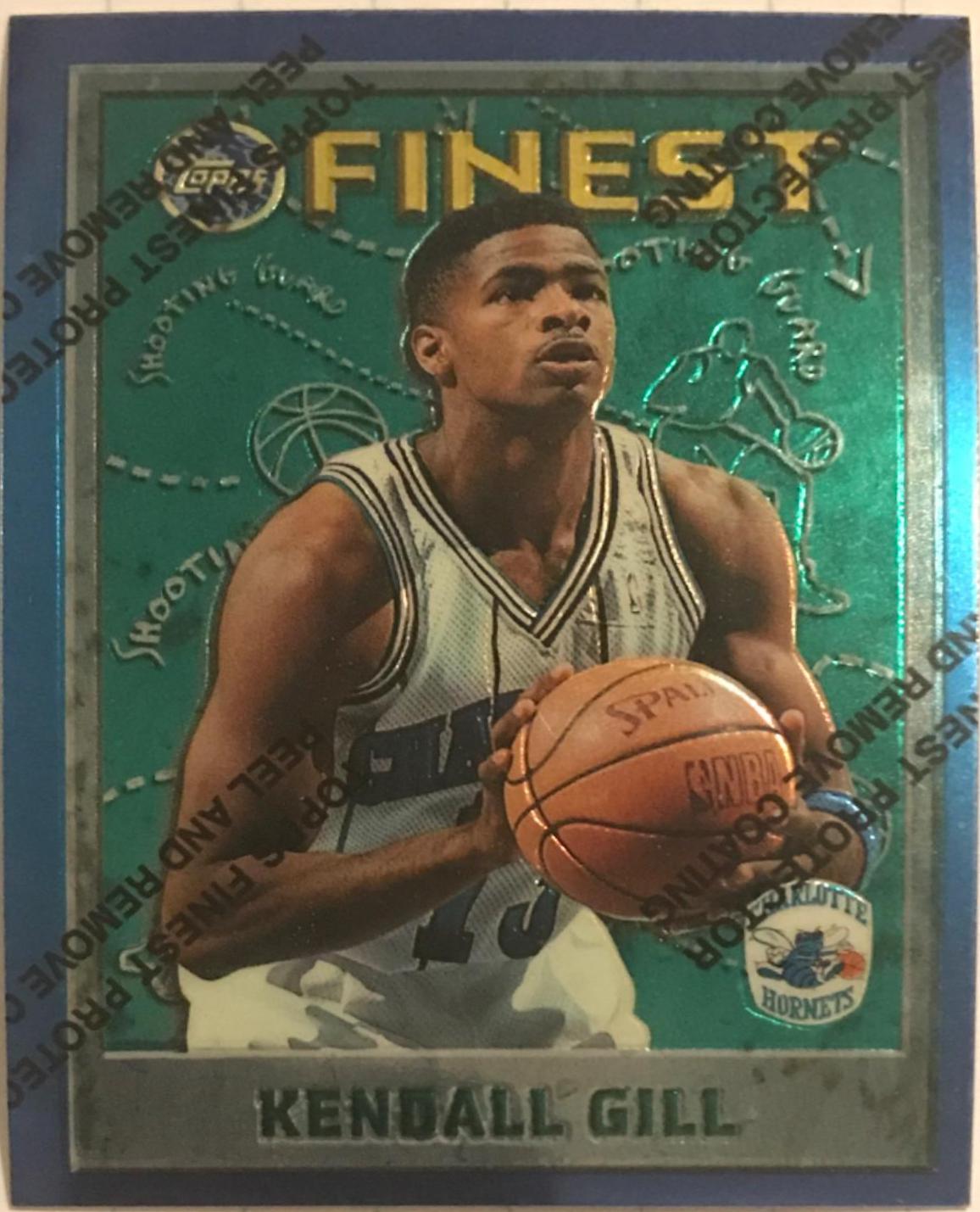 Kendall Gill #13 Basketball Cards 1995 Finest