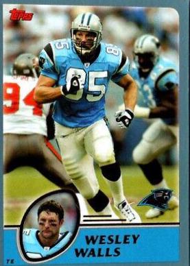 Wesley Walls #2 Football Cards 2003 Topps