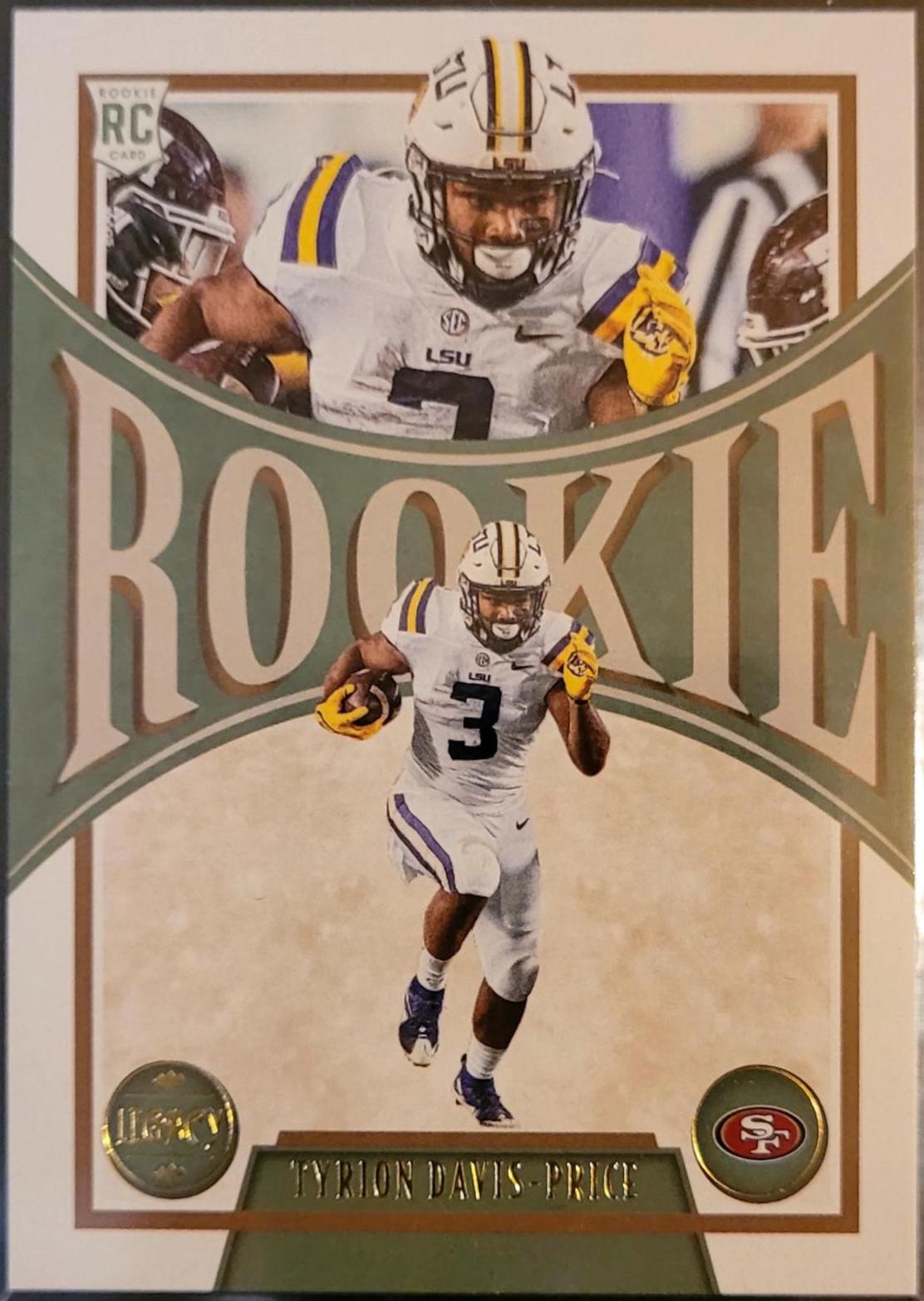 Tyrion Davis-Price #166 2022 Panini Legacy Football
