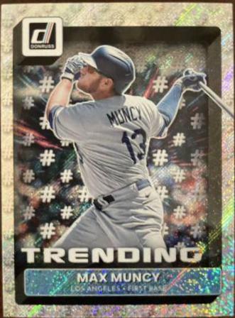 Max Muncy #T-12 Baseball Cards 2022 Panini Donruss Trending