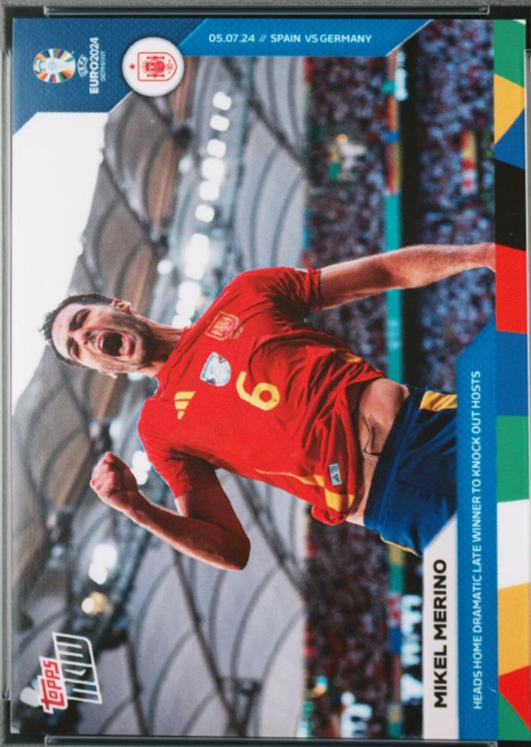Mikel Merino #46 2024 Topps Now UEFA Euro