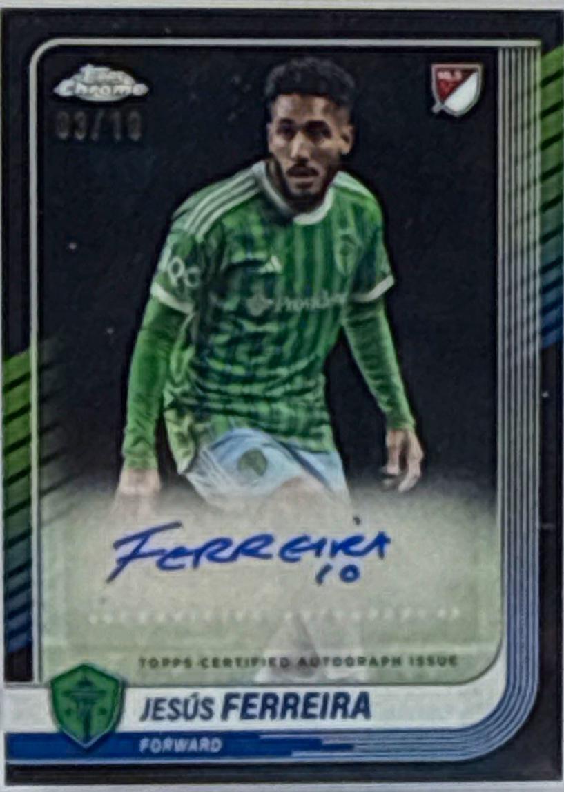 Jesus Ferreira #CA-JF 2025 Topps Chrome Sapphire MLS Autograph
