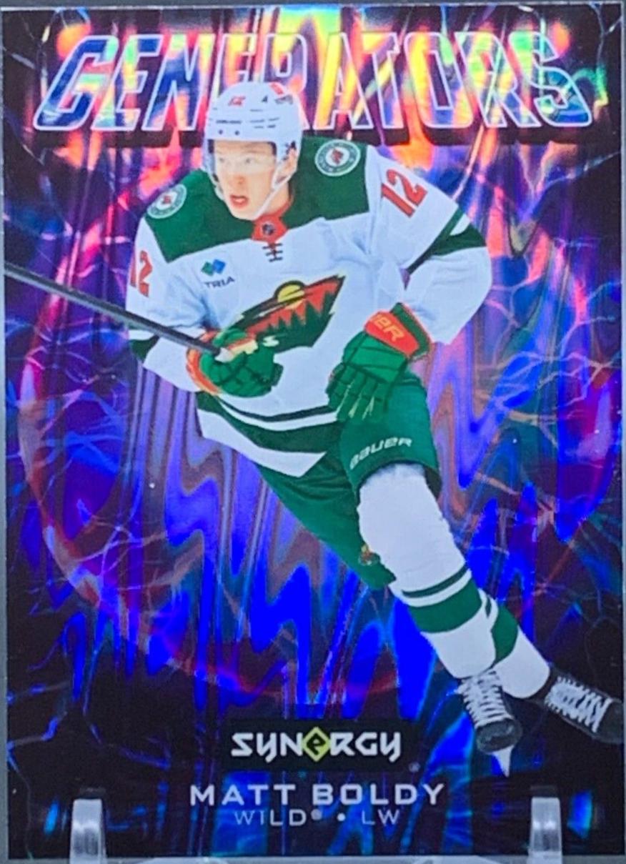 Matt Boldy #G-17 Hockey Cards 2024 Upper Deck Synergy Generators