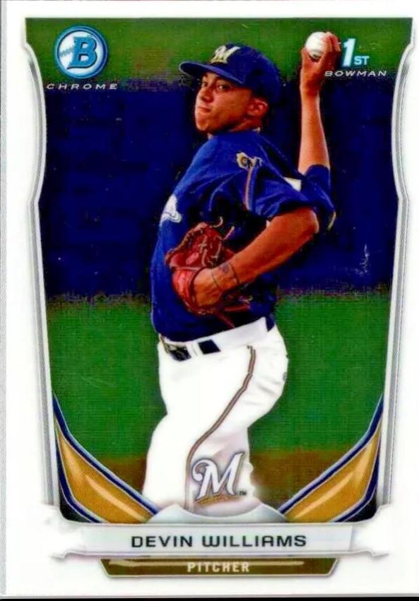 Devin Williams #148 Baseball Cards 2014 Bowman Chrome Mini