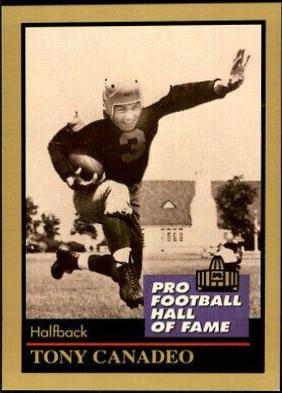 Tony Canadeo #24 Football Cards 1991 Enor Pro HOF