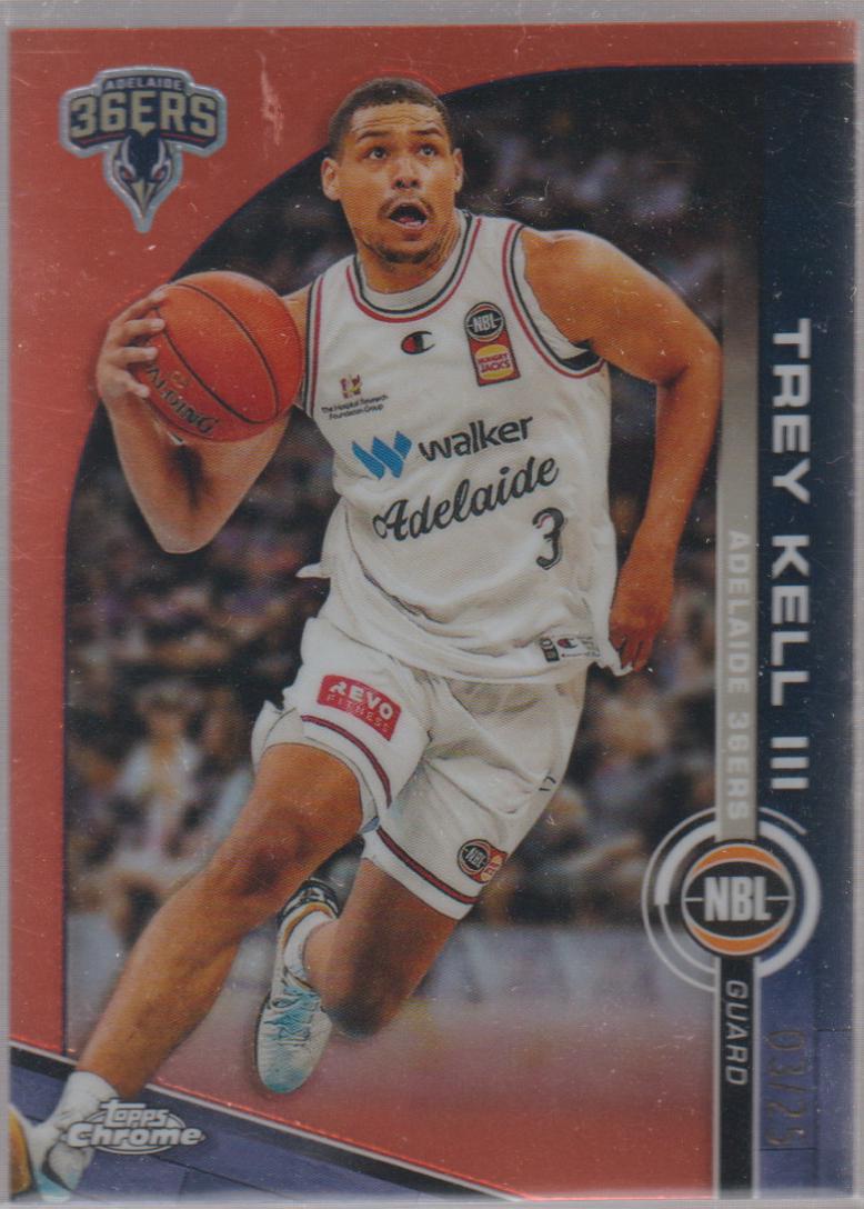 Trey Kell III #5 Basketball Cards 2023 Topps Chrome NBL