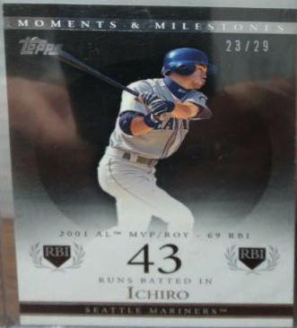 Ichiro #10 Baseball Cards 2007 Topps Moments & Milestones