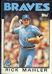 Rick Mahler #437 Baseball Cards 1986 Topps Tiffany