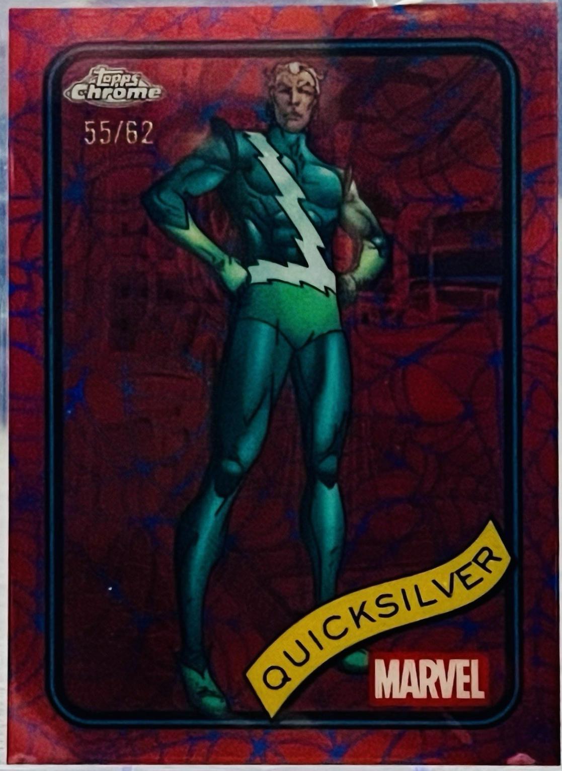 Quicksilver Blue & Red Spider Web Refractor