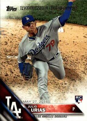 Julio Urias #US136 Baseball Cards 2016 Topps Update