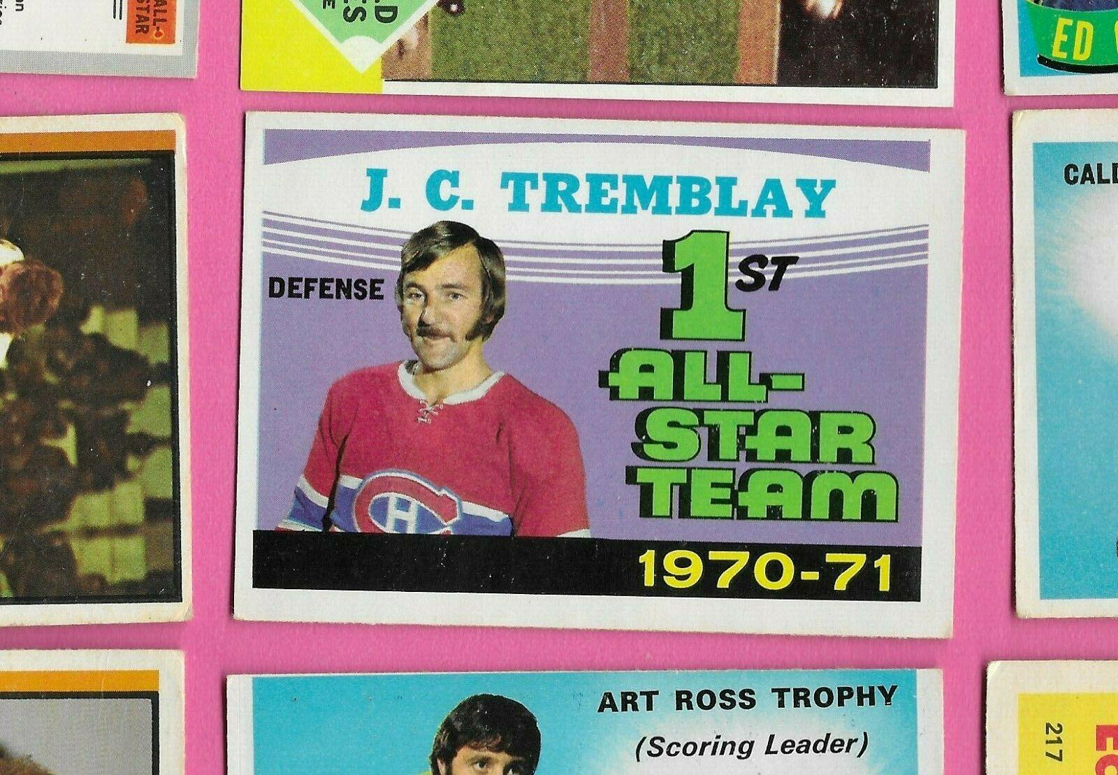 J. C. Tremblay #252 Hockey Cards 1971 O-Pee-Chee