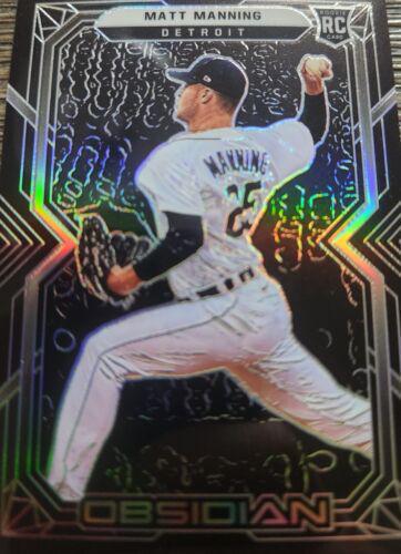 Matt Manning #7 Baseball Cards 2022 Panini Chronicles Obsidian