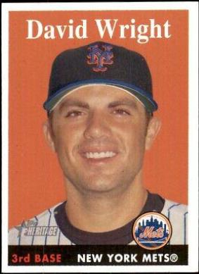 David Wright #92 Baseball Cards 2007 Topps Heritage