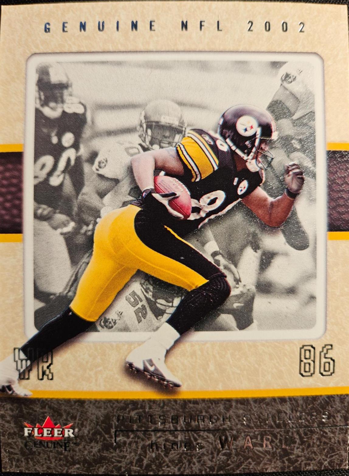 Hines Ward #26 Football Cards 2002 Fleer Genuine