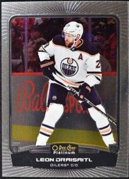 Leon Draisaitl #P-LD Hockey Cards 2022 O Pee Chee Platinum Previews