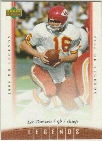 Len Dawson #21 Football Cards 2006 Upper Deck Legends