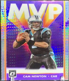 Cam Newton #MVP-3 Football Cards 2019 Donruss Optic MVP