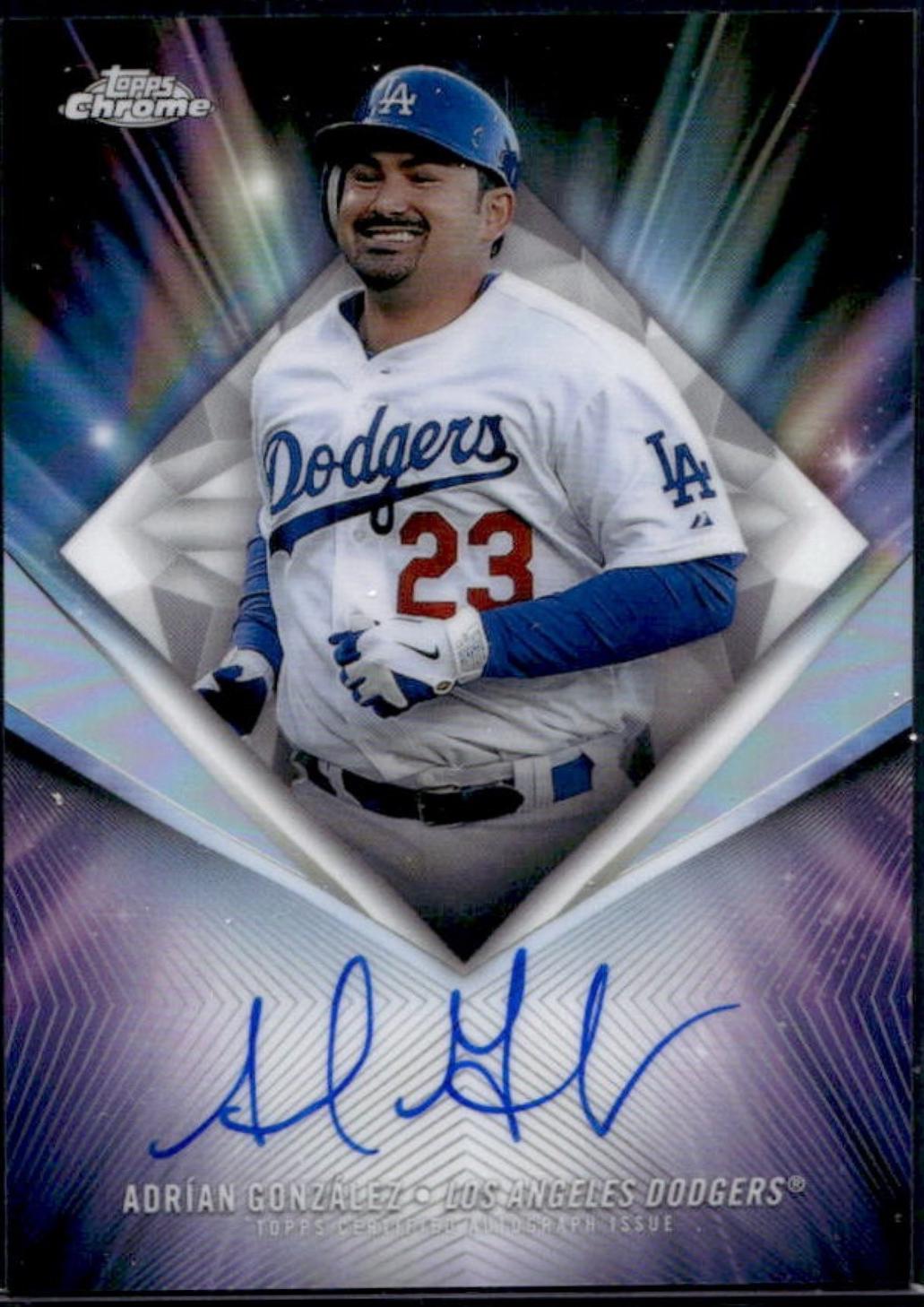 Adrían González #75D-AG 2026 Topps Chrome Baseball 75th Diamond Autographs